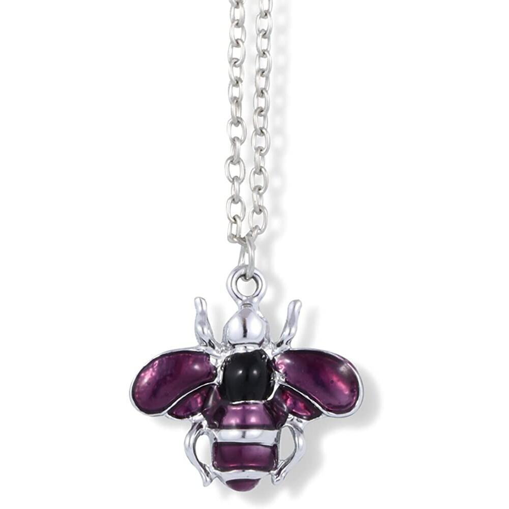 Bee Necklace - Purple Bee Necklace - Picture 1 of 2